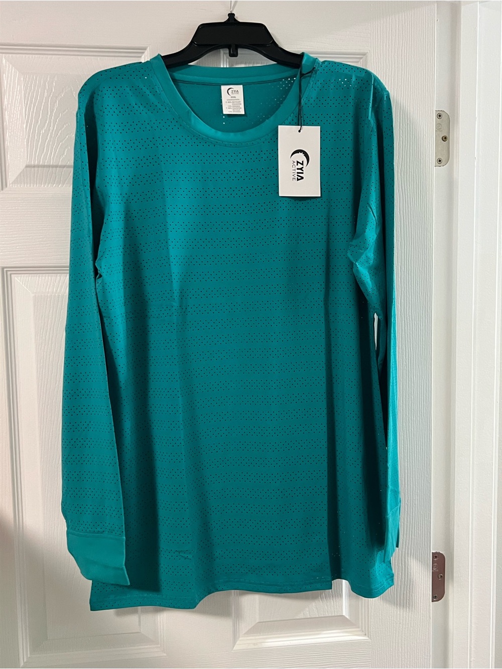 ZYIA Teal Chill Long Women’s Long Sleeve Performance Shirt - Teal XXXL NWT